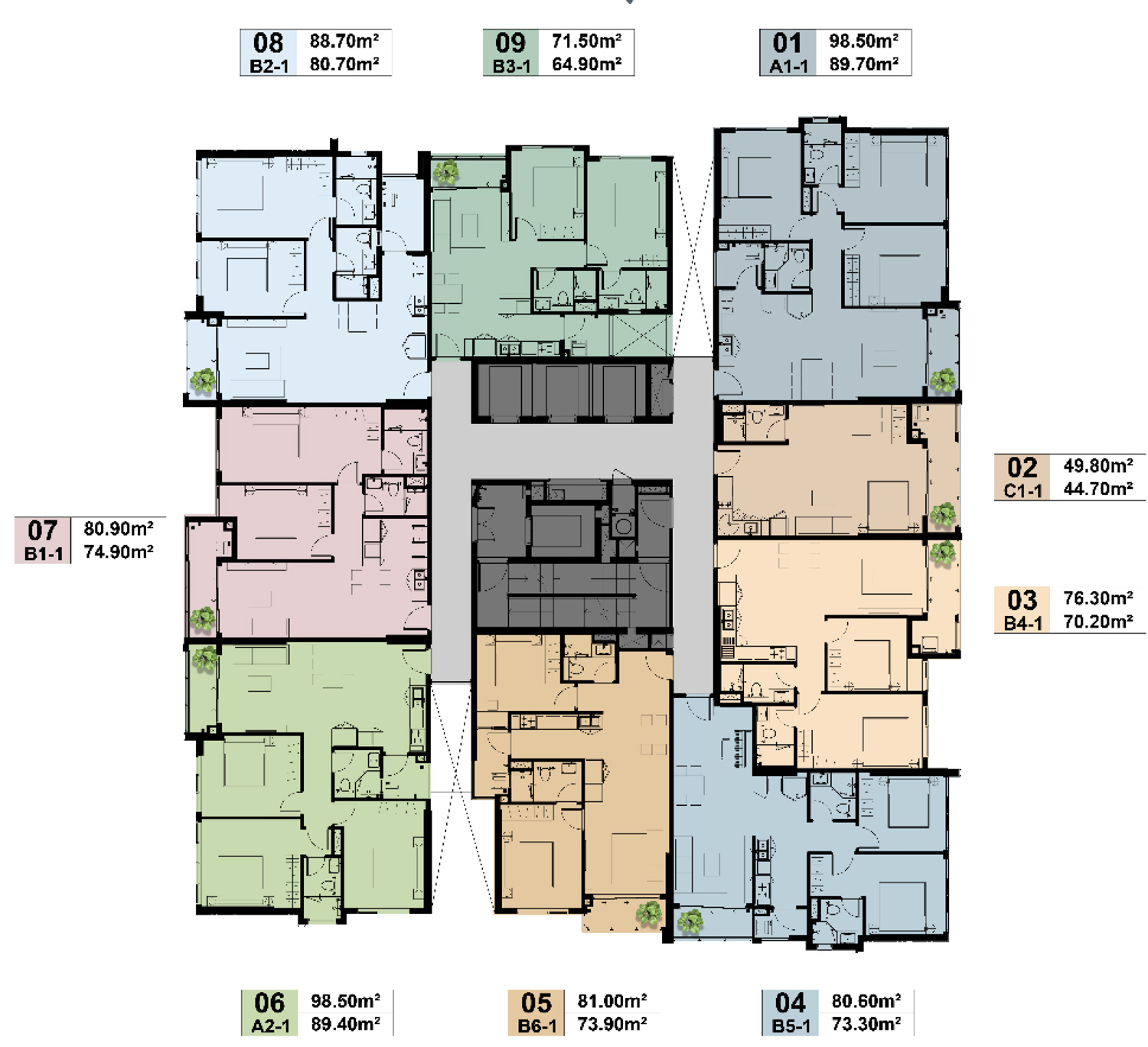 TRPICAL UNIT (Tháp 5-7,6,8)