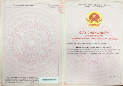 giấy chứng nhận quyền sử dụng đất Privé